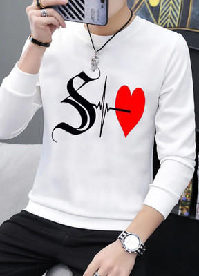 ZEN1FASHION Printed Men Round Neck White T-Shirt