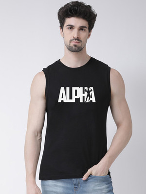 FRISKERS Graphic Print Men Round Neck Black T-Shirt