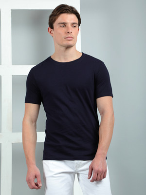 Dollar Solid Men Round Neck Multicolor T-Shirt