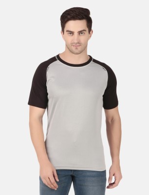 indian krait Solid Men Round Neck Grey T-Shirt