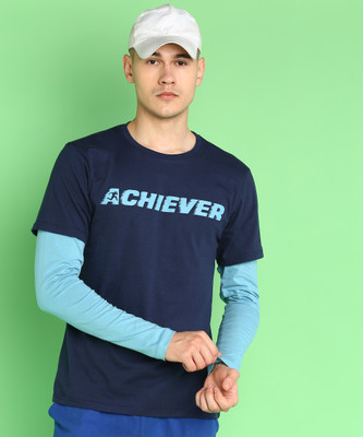 Tiger Shroff - PROWL Printed Men Round Neck Blue T-Shirt