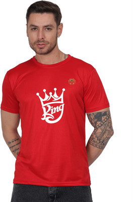 SOLBLOOMS Graphic Print Men Round Neck Red T-Shirt