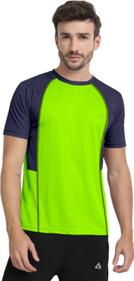 FTX Colorblock Men Round Neck Multicolor T-Shirt