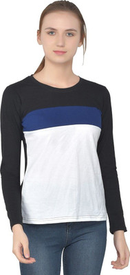 Trendfull Solid Women Round Neck Multicolor T-Shirt