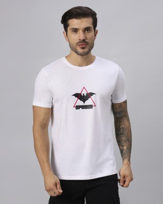 URBANICE Printed, Typography Men Round Neck White T-Shirt
