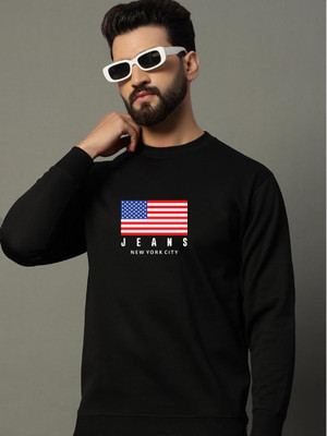 JUGULAR Printed Men Round Neck Black T-Shirt