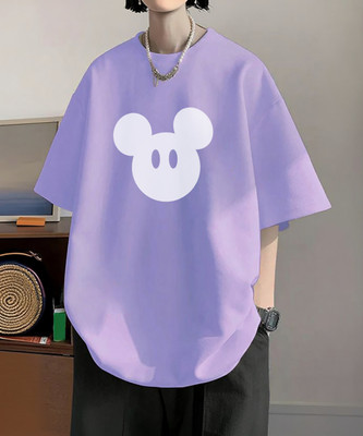 Cool Plus Printed Men Round Neck Purple T-Shirt