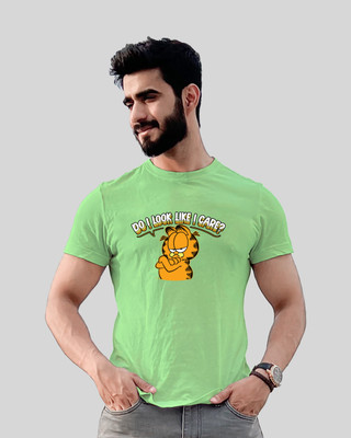 Jack Paris Printed, Typography Men Round Neck Light Green T-Shirt