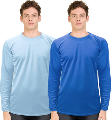 TR Collection Solid Men Round Neck Multicolor T-Shirt