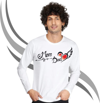 WHITEH Printed Men Round Neck White T-Shirt