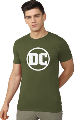 OrrganicChics Superhero Men Round Neck Green T-Shirt