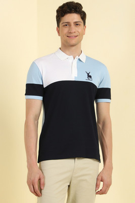 Allen Solly Printed Men Polo Neck Multicolor T-Shirt
