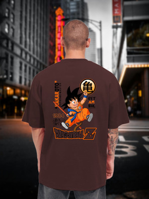 dos hermanos Printed Men Round Neck Brown T-Shirt