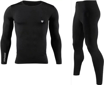 Kyk Solid Men Round Neck Black T-Shirt