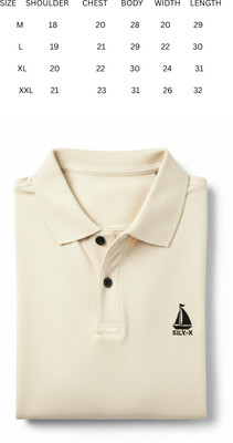 ANERI TREND Solid, Graphic Print Men Polo Neck Yellow T-Shirt