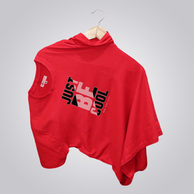 ROSEFIT Typography Men Round Neck Red T-Shirt