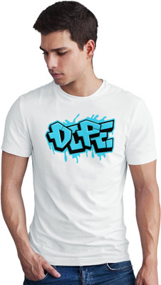 Seek Buy Love Printed Men Round Neck White T-Shirt