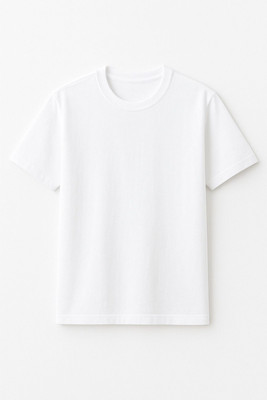 Velezaclothing Solid Couple Round Neck White T-Shirt