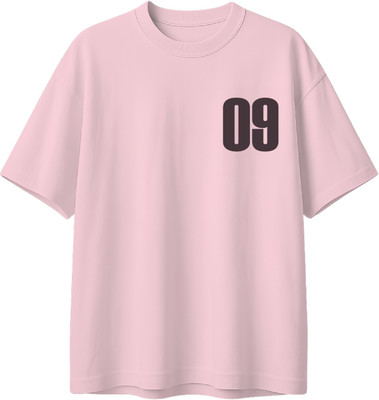 Inkstyles Graphic Print Men Round Neck Pink T-Shirt