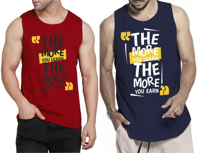 Restore Printed Men Round Neck Maroon, Blue, Multicolor T-Shirt