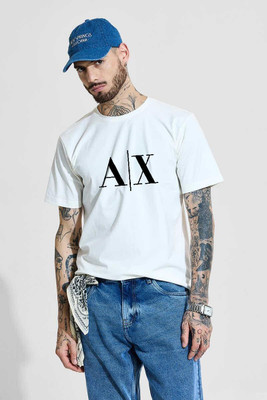 sms creation Graphic Print Men Round Neck White T-Shirt