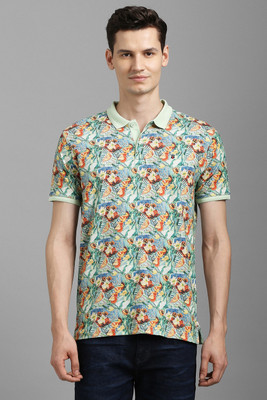 LOUIS PHILIPPE Printed Men Polo Neck Multicolor T-Shirt