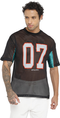 OFF LIMITS Printed Men Round Neck Black T-Shirt