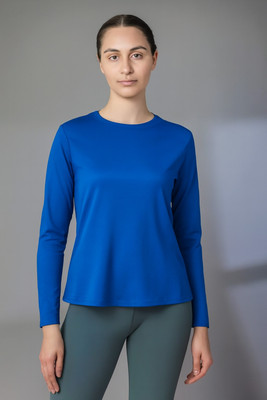 Nishké Solid Women Round Neck Black T-Shirt