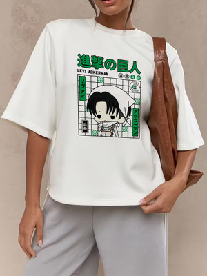 CZC Graphic Print Women Round Neck White T-Shirt