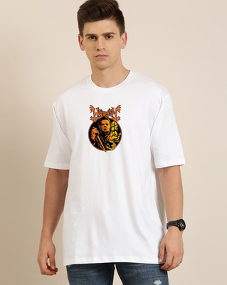 CHITRA STYLE Printed Men Round Neck White T-Shirt