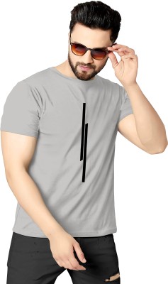 MAKEMODE Printed Men Round Neck Grey T-Shirt