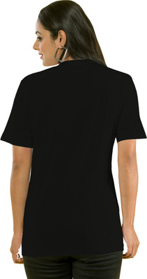HouseOfCommon Solid Women Round Neck Multicolor T-Shirt