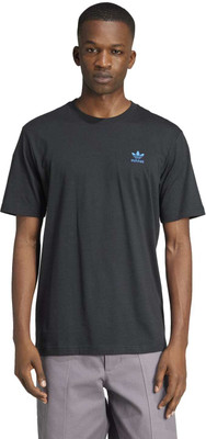 ADIDAS Sporty Men Crew Neck Black T-Shirt