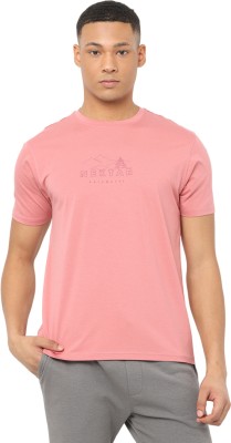 nektar Graphic Print Men Round Neck Pink T-Shirt