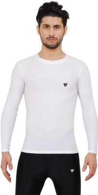 Kyk Solid Men Round Neck White T-Shirt