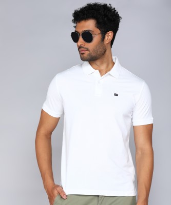 Arrow Sport Solid Men Polo Neck White T-Shirt