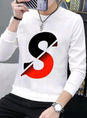 GPGX Printed Men Round Neck White T-Shirt