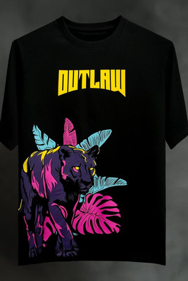 annnackel Typography Men Round Neck Multicolor T-Shirt