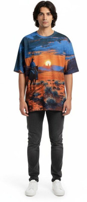 FASHION CONTINENTAL Graphic Print Men Round Neck Multicolor T-Shirt