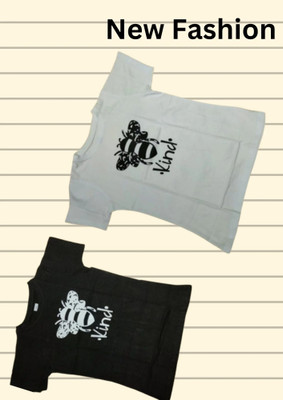 Tiki Tees Printed Women Round Neck Multicolor T-Shirt