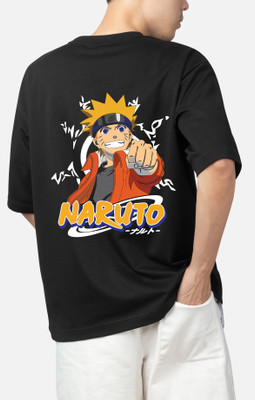 Fabicoo Printed Men Round Neck Black T-Shirt