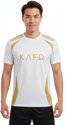Smv Printed Men Round Neck White T-Shirt