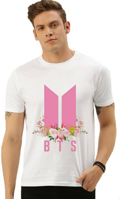 HamsaMART Printed Men Round Neck White T-Shirt