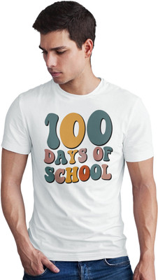 Seek Buy Love Printed Men Round Neck White T-Shirt