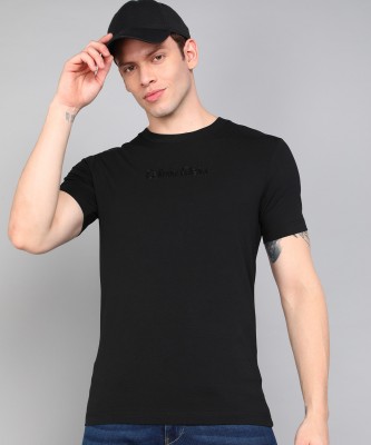 Calvin Klein Jeans Printed Men Round Neck Black T-Shirt