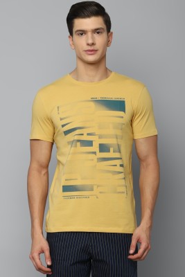 LOUIS PHILIPPE Graphic Print Men Round Neck Yellow T-Shirt