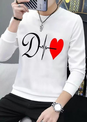 clickwell Printed Men Round Neck White T-Shirt