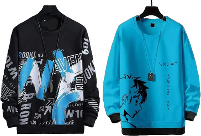 SM SHAYAM CREATION Printed Men Round Neck Multicolor T-Shirt