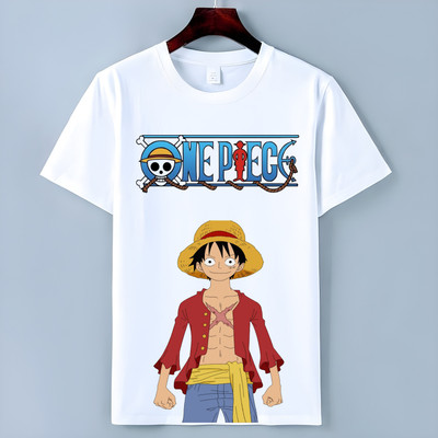 Tajprints Printed Men Round Neck White T-Shirt