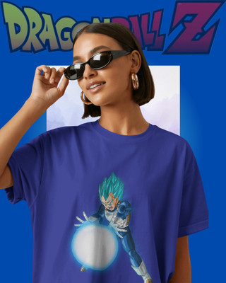 EYESTOP Graphic Print Women Round Neck Blue T-Shirt